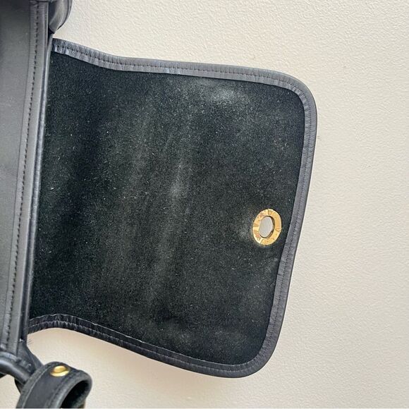 Vintage Coach Black Leather Rambler's Legacy Crossbody Bag - Picture 11 of 16